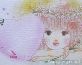イラストポストカード 「はあとfor you」