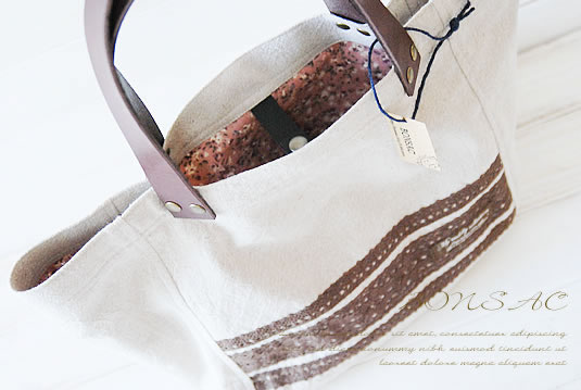 ふっくらトート・ミニ（茶）