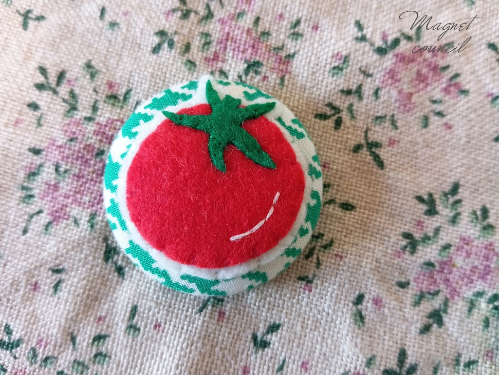 くるみボタンマグネット 2コセット（野菜A）