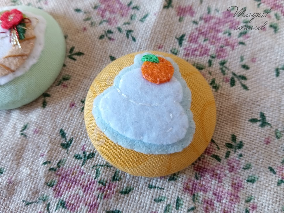 くるみボタンマグネット 2コセット（季節A）