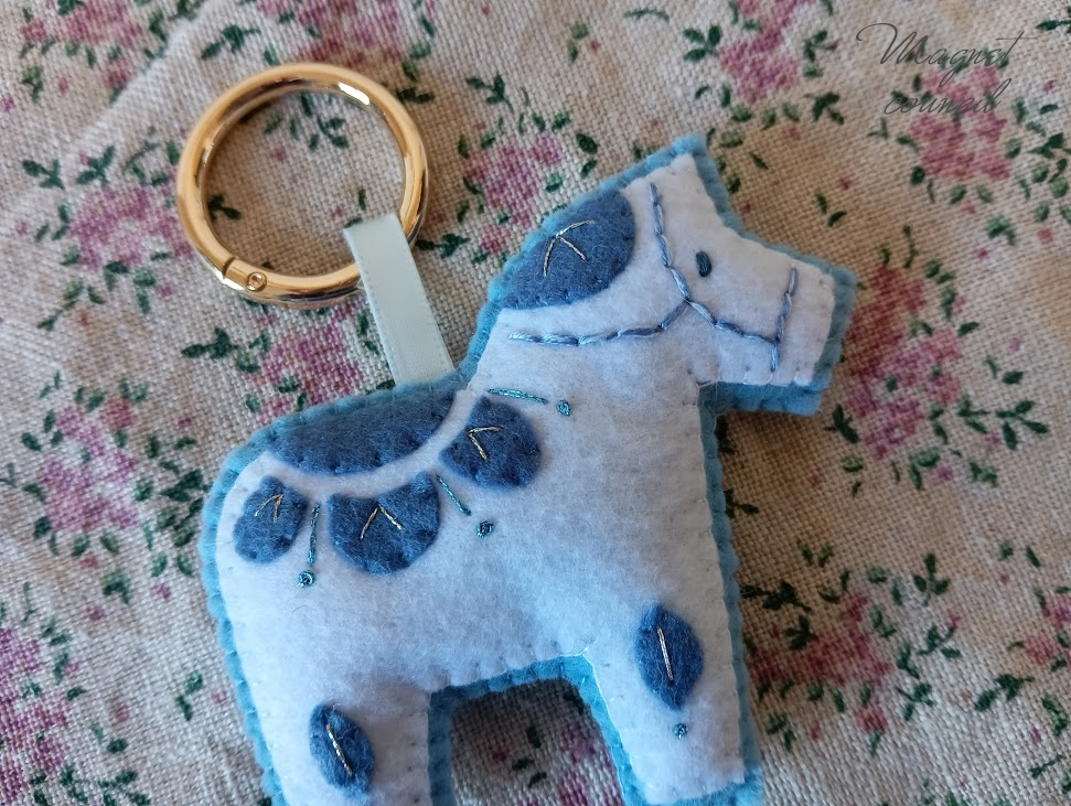 フェルトキーホルダー(ダーラナホース)