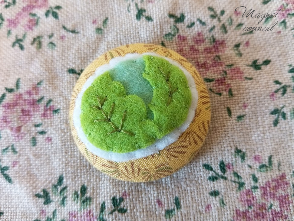 くるみボタンマグネット 2コセット(野菜B)