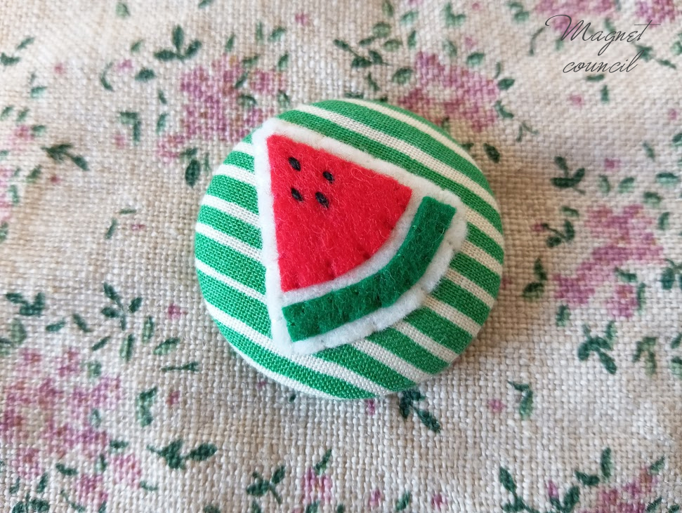 くるみボタンマグネット 2コセット（果物B）