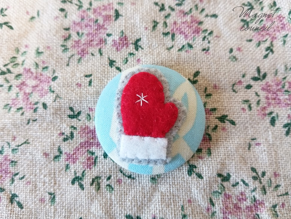 くるみボタンマグネット 2コセット（季節B）