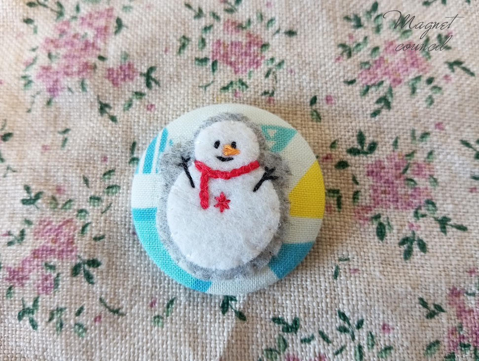 くるみボタンマグネット 2コセット（季節B）