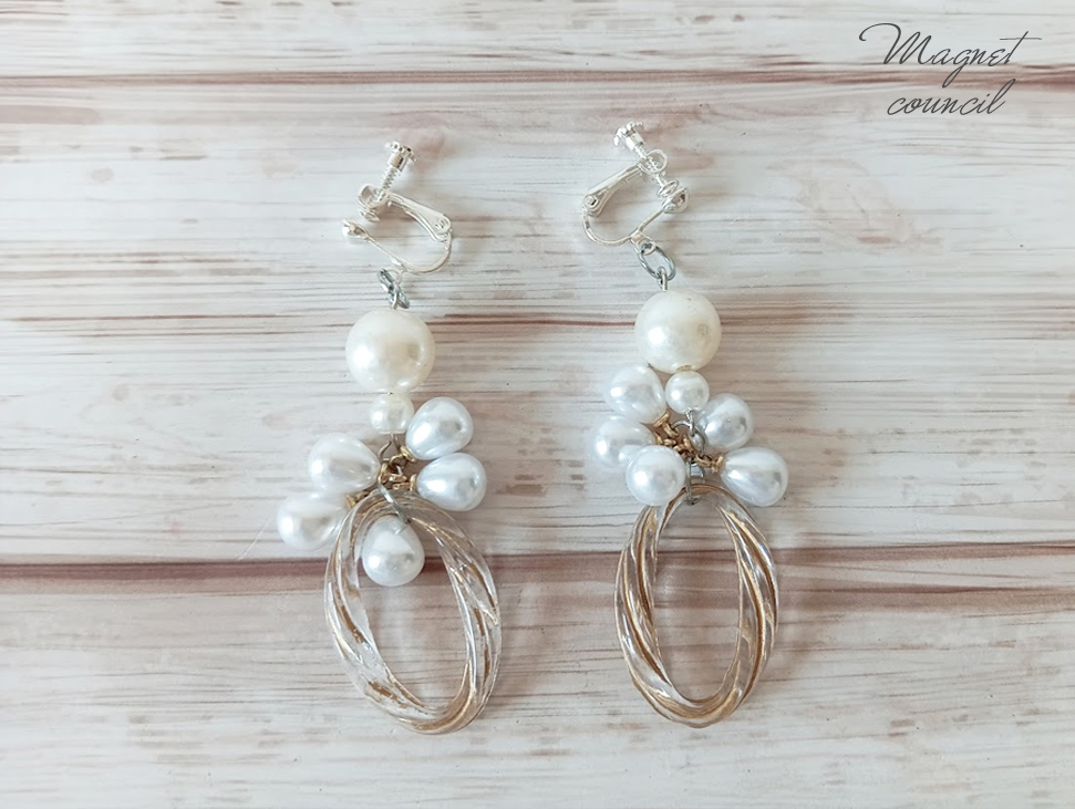 華やかに揺れる。ドロップパールの贅沢ボリュームイヤリング