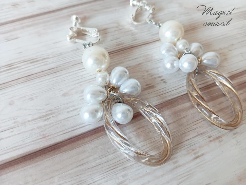 華やかに揺れる。ドロップパールの贅沢ボリュームイヤリング