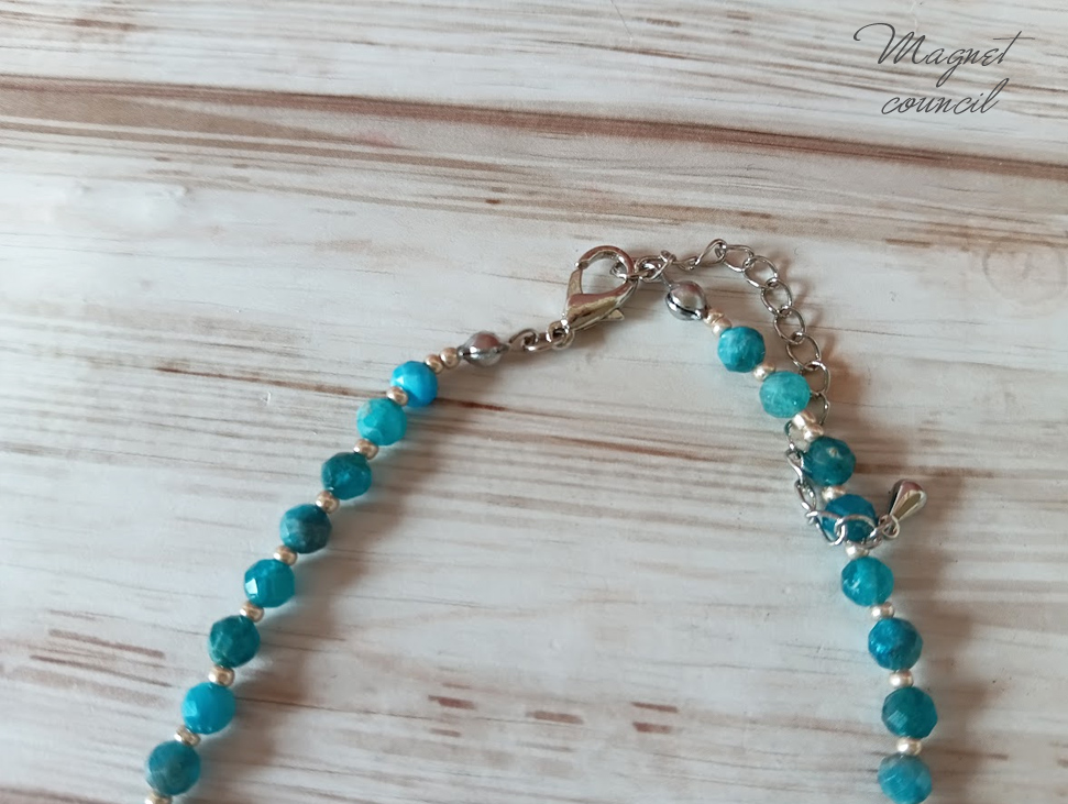 ブルーアパタイトネックレス