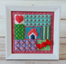 小さな刺繍額