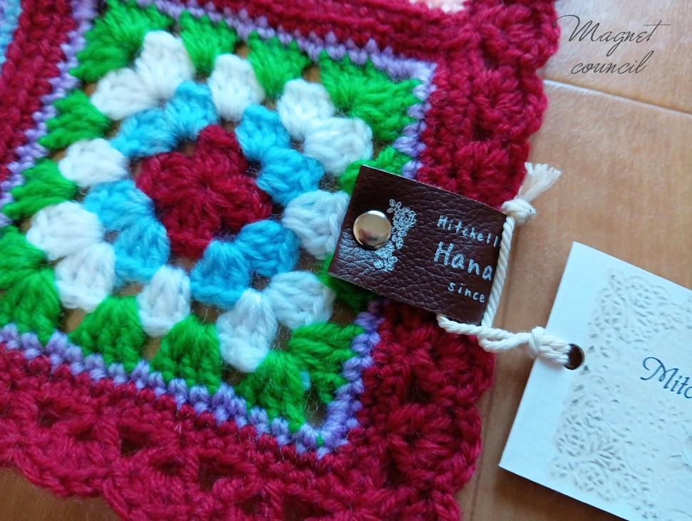 グラニースクエアブランケット（レッド）