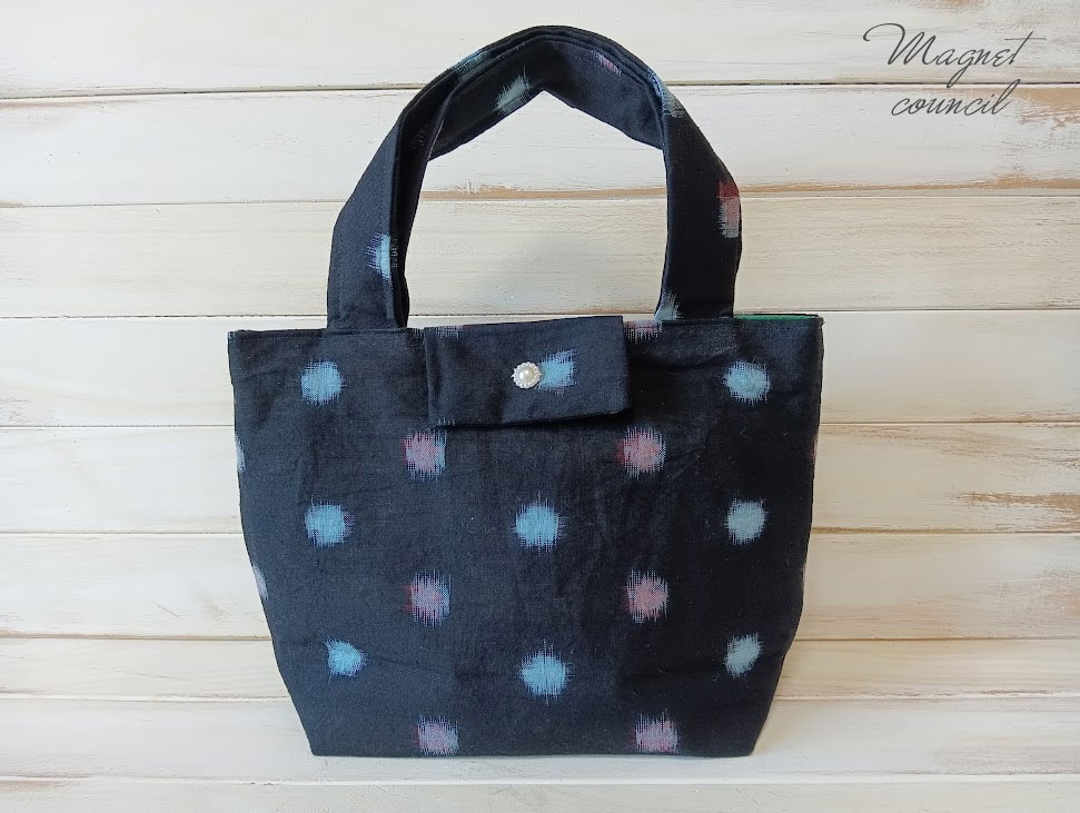 絣トートバッグ