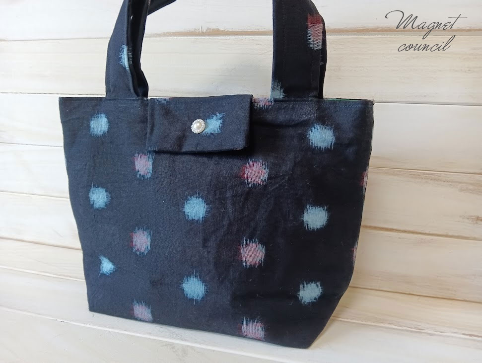 絣トートバッグ