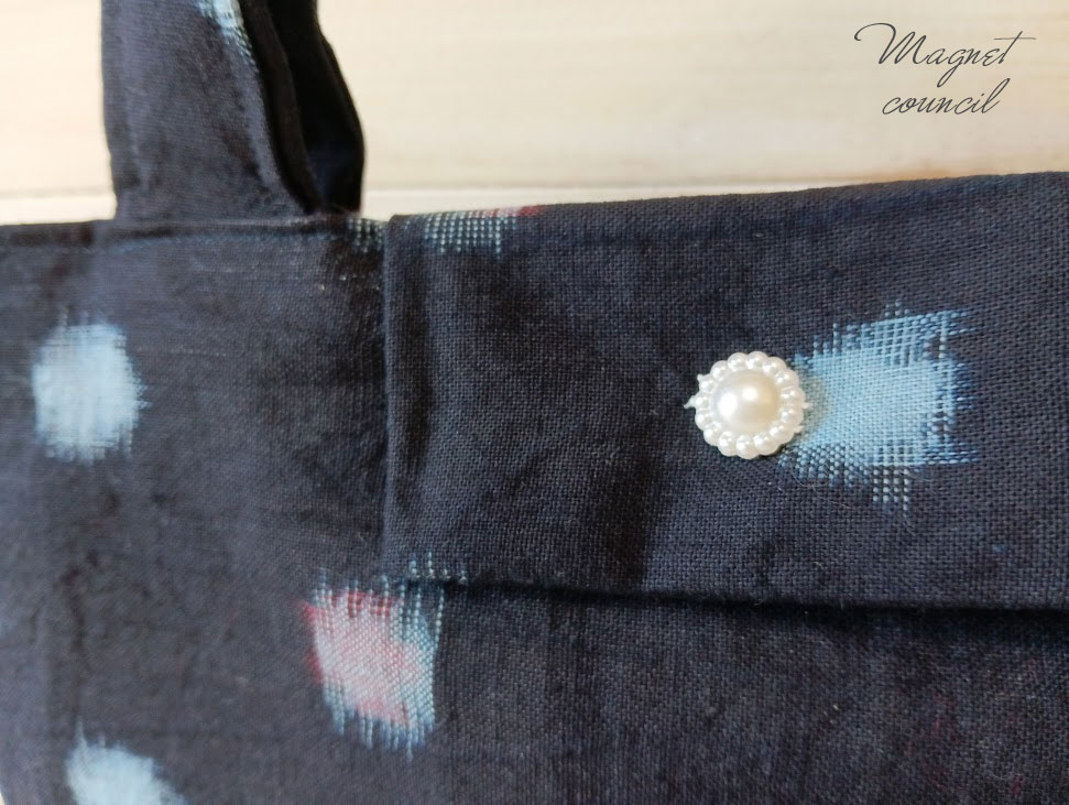 絣トートバッグ