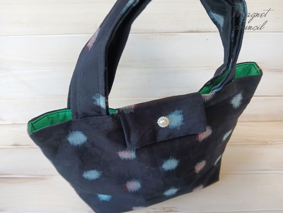 絣トートバッグ