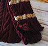 模様編みのマフラー