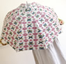 グレー地にお花柄の日傘