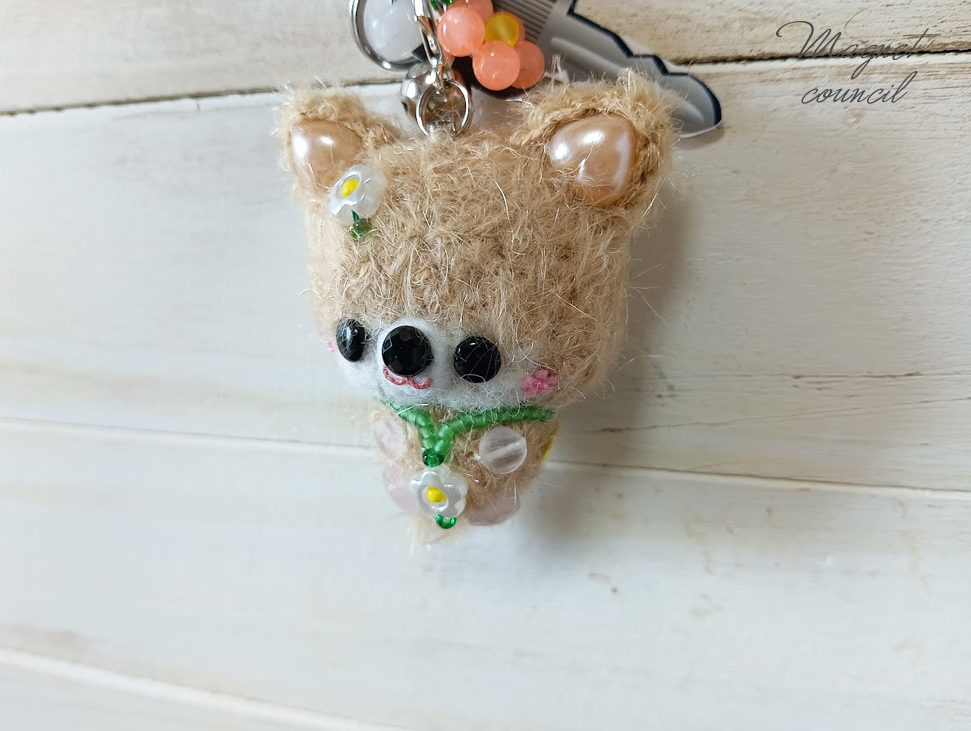 キーホルダー「ゆらりん♪たちみみワンちゃん」